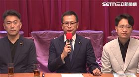 羅智強召開記者會宣布參選國民黨主席。（圖／翻攝畫面）
