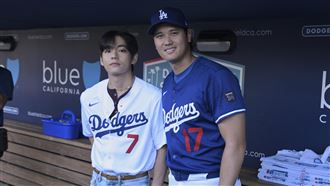 賽前見BTS成員V　大谷沒安打道奇照完封勝