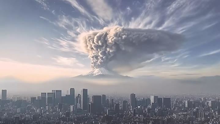 富士山若爆發火山灰恐癱瘓東京!AI畫面曝