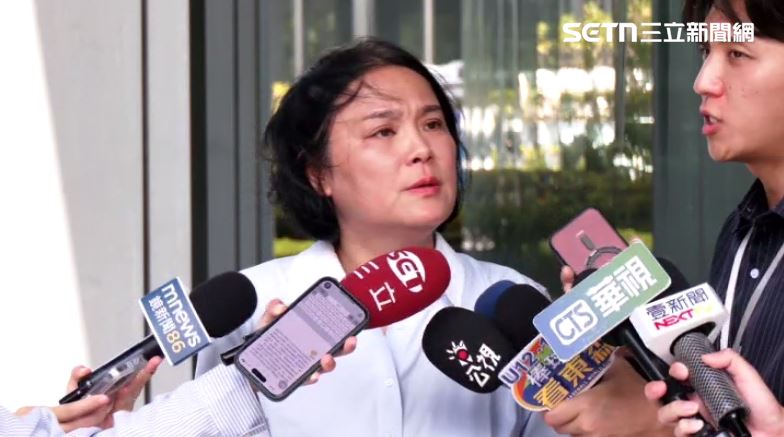 陳玉珍受訪表示，不同意核廢料放金門島。（圖／翻攝畫面）