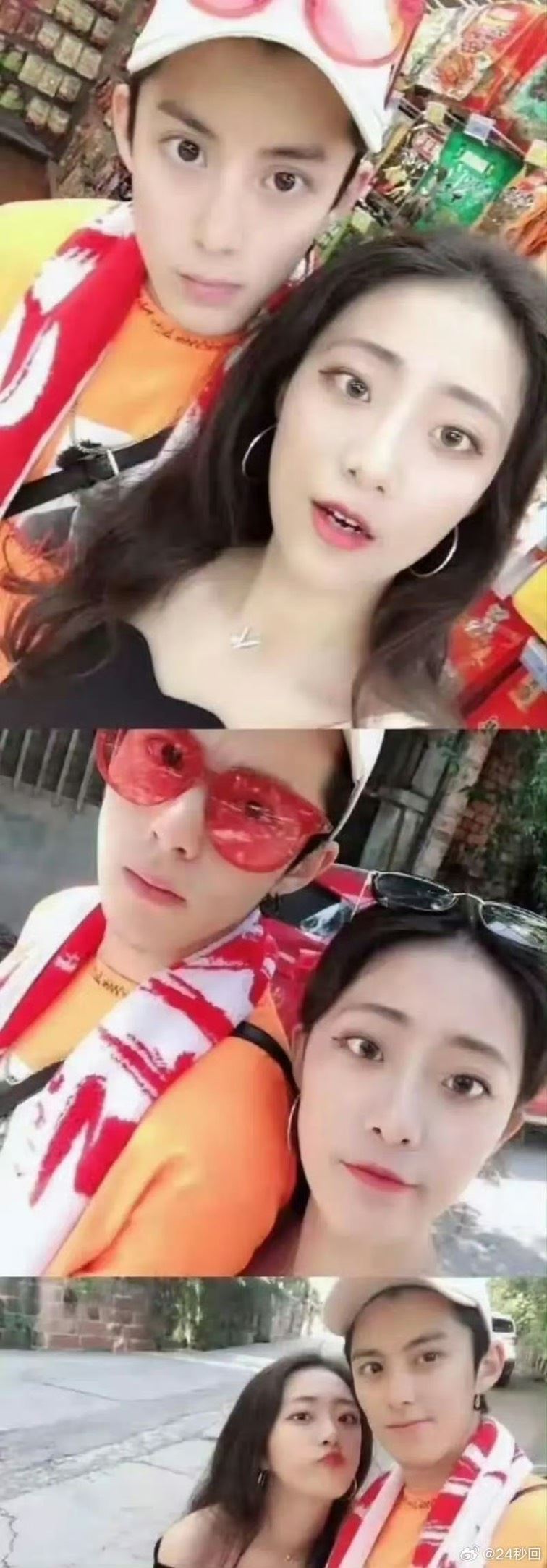 王鶴棣（上圖左）曾被爆劉藝交往。（圖／翻攝自微博）