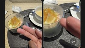 鐵板燒,碎玻璃,冰淇淋(圖／翻攝自Threads)