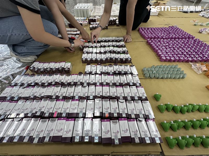刑事局查扣大批未經許可輸入或回收的醫美器材。（圖／翻攝畫面）