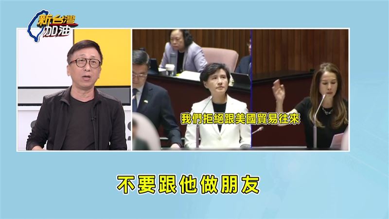高金素梅要求政府放棄美國市場，引起輿論譁然。（圖／翻攝新台灣加油）