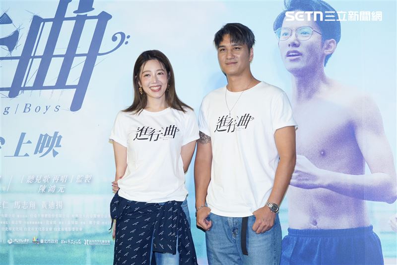 馬志翔、黃薇渟除了在《我們六個》飾演一家人外，在《進行曲》分別飾演主任與老師。（圖／記者趙于瑩攝影）