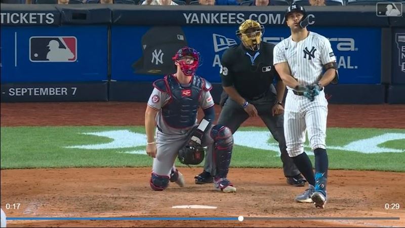 史坦頓（Giancarlo Stanton）炸裂本季第17轟。（圖／翻攝自MLB官網）