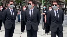 香港影壇巨星殞落！郭富城現場送別。（圖／翻攝自微博）