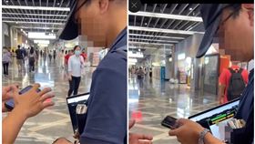 女健身教練錄下偷拍男子刪照過程。（圖／翻攝自Thread @apple_chu111）