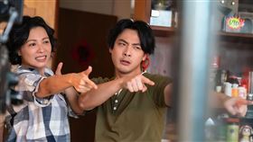 陳孝萱與連晨翔飾演母子，戲裡戲外互動融洽。（圖／TVBS）