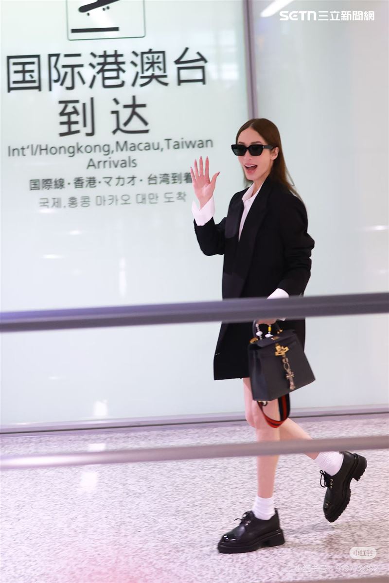 蕭亞軒機場穿搭。（圖／軒亞娛樂提供）