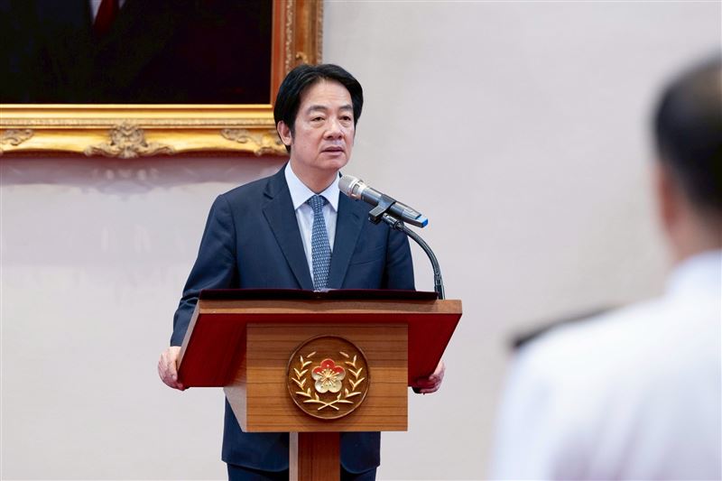 總統賴清德主持「中華民國114年9月份將官晉任授階典禮」。（圖／總統府提供）