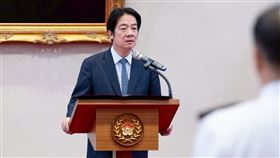 總統賴清德主持「中華民國114年9月份將官晉任授階典禮」。（圖／總統府提供） 