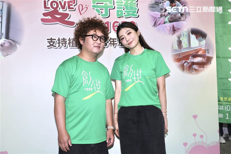 納豆與依依新婚後夫妻同台露面。（圖／記者鄭孟晃攝影）