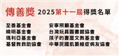 瑪利亞基金會等八家機構　獲傳善獎肯定