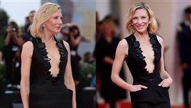 凱特布蘭琪出席威尼斯影展。（圖／翻攝自X）