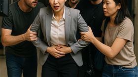 年僅24歲短劇女演員小雯（化名）在片廠拍攝中當場吐血。（圖／AI示意圖非當事人）