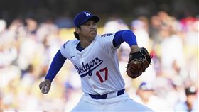 大谷翔平28日奪下轉戰道奇首勝。（圖／美聯社／達志影像）