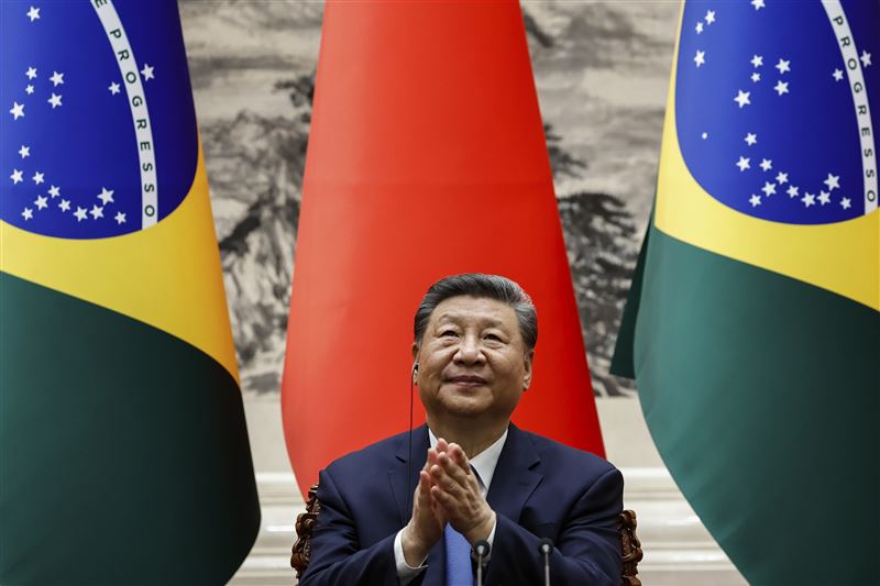 此次閱兵對中國國家主席習近平來說，不僅是一場軍事大秀，更是外交上的勝利。（圖／美聯社／達志影像）