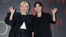 LuLu、曾寶儀出席金鐘獎記者會。（圖／記者鄭孟晃攝影）