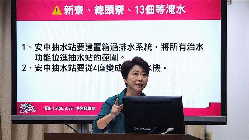 陳亭妃：治水問題一次盤點、預算一次到位