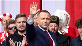 波蘭總統納夫羅茨基（Karol Nawrocki）否決一項難民援助法案。（圖／路透社／達志影像）