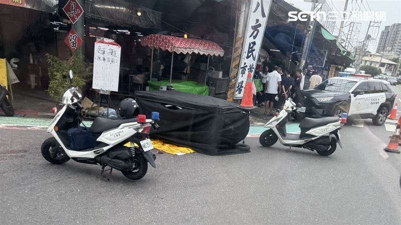 71歲邱姓婦人騎機車墮入內輪差被輾斃。（圖／民眾提供）