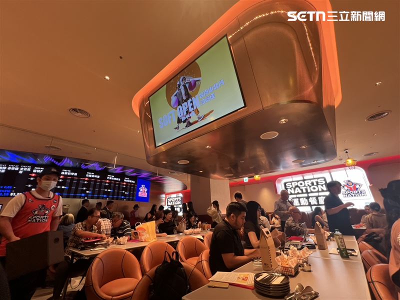 金色三麥旗下餐飲品牌SPORTS NATION運動餐廳，將成為台南最佳觀賽聖地。（圖／記者林昱孜攝影）