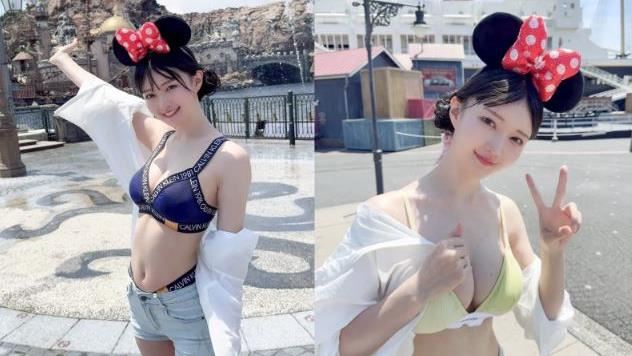 櫻花妹內衣外穿逛迪士尼　遊樂園說重話了