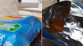 她拆開大包樂事「只有一片洋芋片」：花錢買空氣（圖／翻攝自微博）