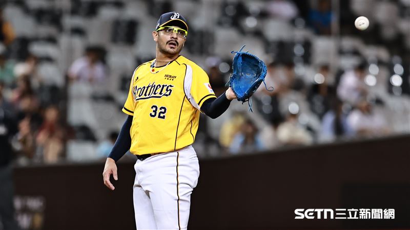 中信兄弟先發投手羅戈。（圖／記者劉彥池攝影）