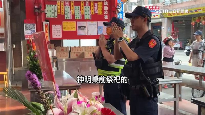 員警辦案陷入膠著，也會到大里七將軍廟來拜拜
