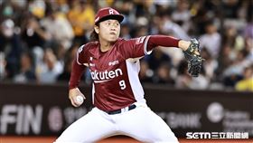 中職36年例行賽，樂天桃猿後援投手陳柏豪。（圖／記者劉彥池攝影）