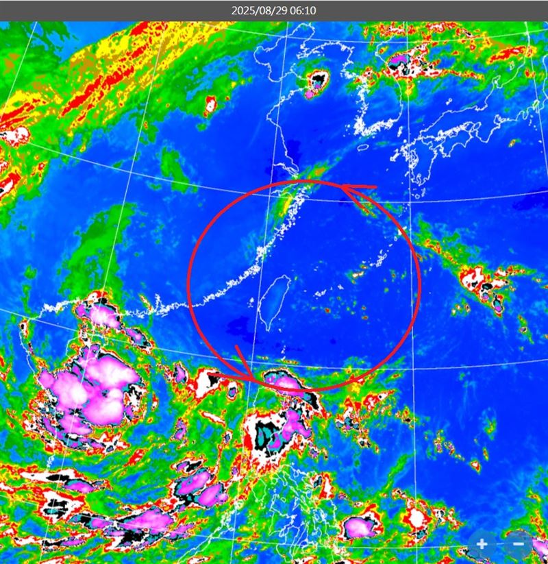 鄭明典表示，又是冷心低壓，這次範圍很大。（圖／翻攝自鄭明典臉書）