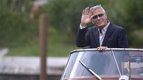 好萊塢男星喬治克魯尼近日才剛抵達威尼斯。（圖／美聯社／達志影像）