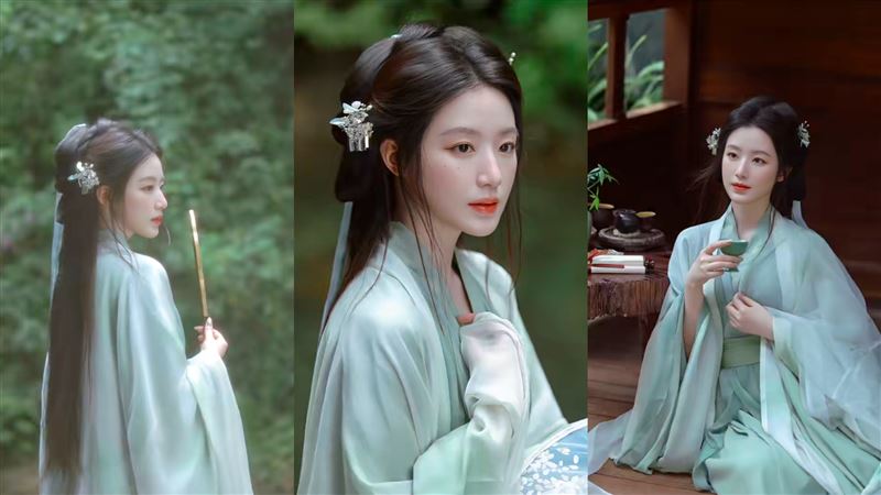 I-DLE舒華漢服古裝造型美瘋 網友:宛如仙女 舒華漢服古裝造型美瘋,引發韓國、中國網友熱議。(圖/翻攝自舒華小紅書)