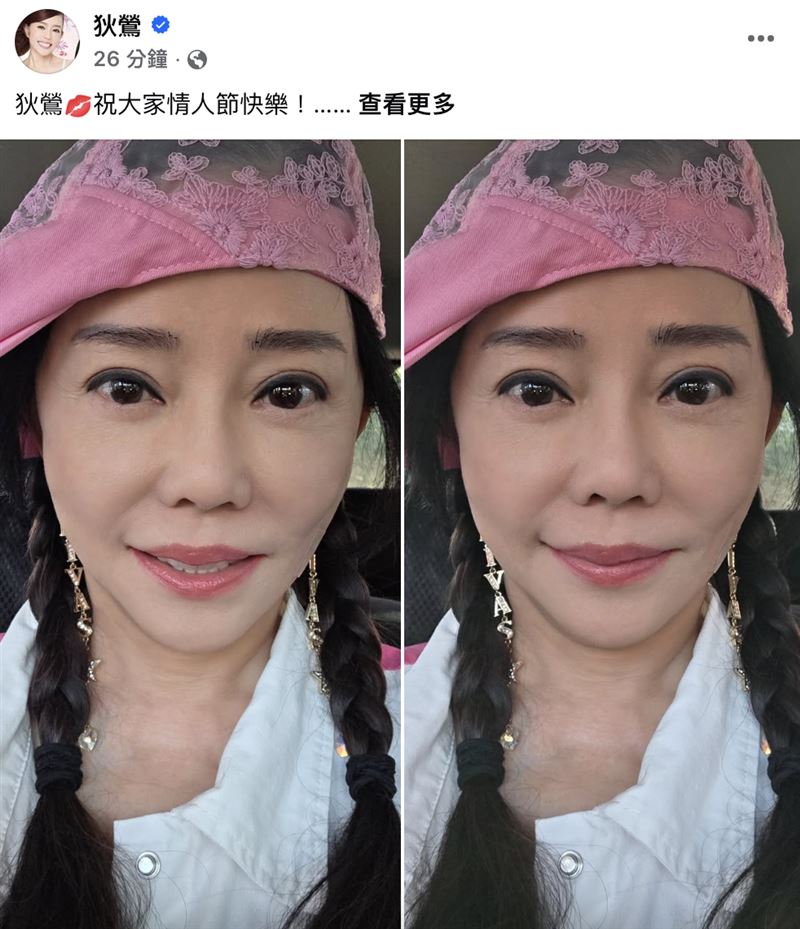 狄鶯一早發文。（圖／翻攝自臉書）