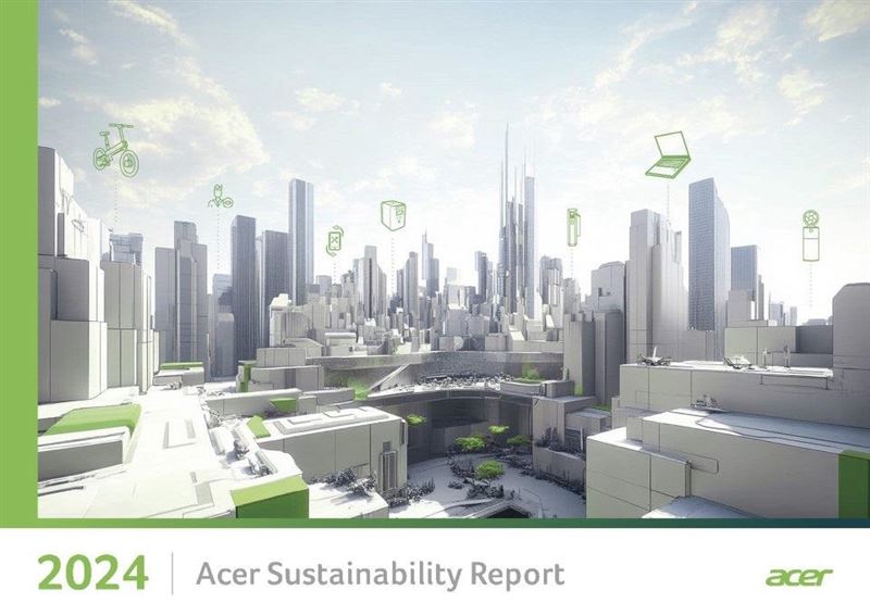 宏碁更首次登上《時代雜誌》全球最具永續發展​企業榜單（​World​&rsquo;s Most Sustainable Companies 2024）。（圖／宏碁提供）