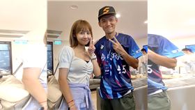 樂天女孩崔荷潾和知名YouTuber台南Josh熟識。（圖／樂天桃猿球團提供） 