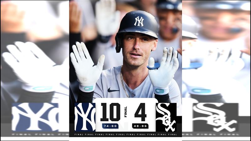 洋基29日以10：4打敗白襪。（圖／翻攝自MLB X）