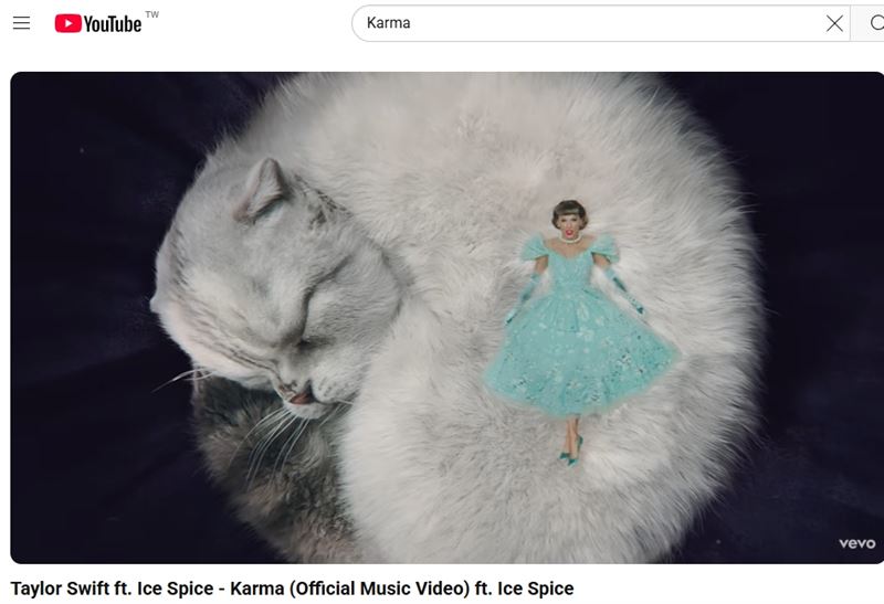 泰勒絲閃電訂婚！凱爾西竟被她唱成最甜蜜的《業力》，真實原因是泰勒絲選擇希望、善良與正途行事。業力不是壞事，也可以是好報。（圖／翻攝自Taylor Swift YT頻道）