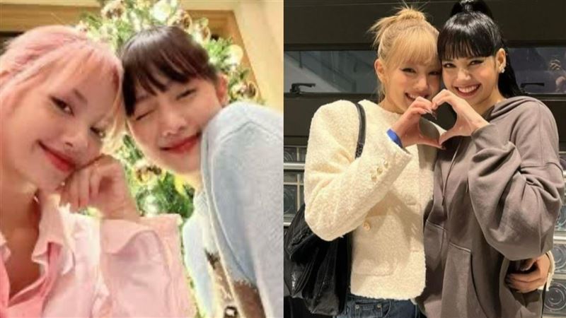 BLACKPINK成員Lisa（左），近日與(G)I-DLE成員Minnie兩人是非常親近的閨蜜。（圖／翻攝自網路）