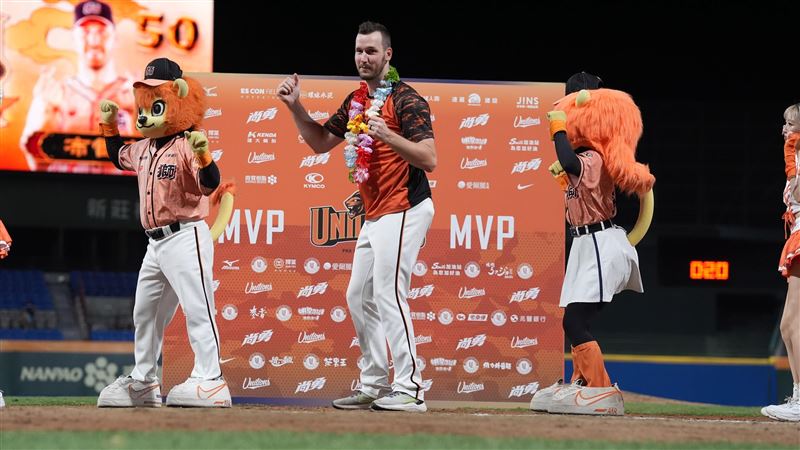 統一獅布雷克獲選單場MVP。（圖／統一獅提供）