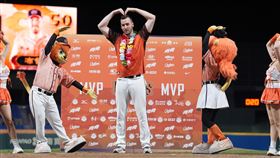 統一獅布雷克獲選單場MVP。（圖／統一獅提供） 