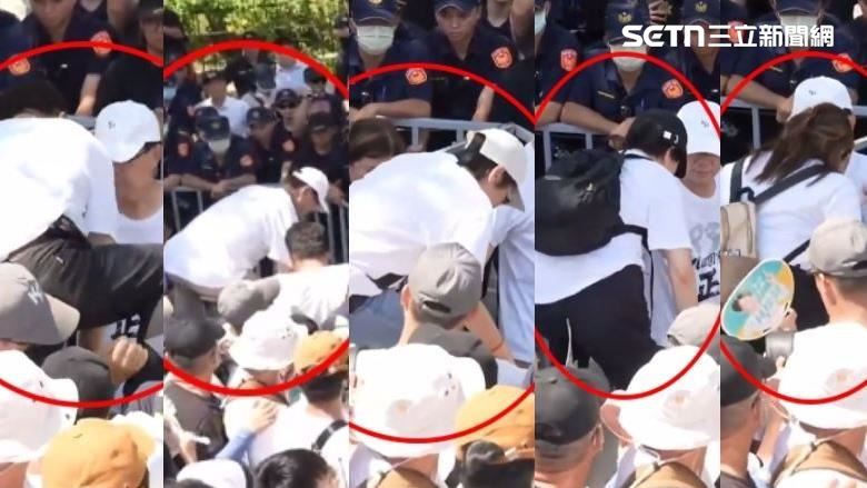 新／黃國昌率隊推擠警方！5白委爬上拒馬