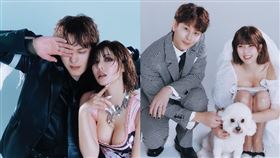 泫雅（右）去年閃嫁龍俊亨（左），兩人從多年好友昇華為夫妻。（圖／翻攝自網路）