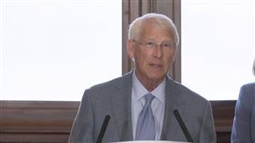 美國聯邦參議院軍事委員會主席維克訪團小型媒體見面會。（圖／翻攝畫面）