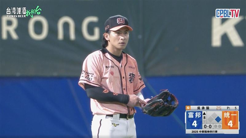 陳傑憲在得知判決結果時傻眼。（圖／翻攝自CPBLTV）