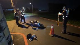 台中,大里,機車事故,車禍,雙載。（圖／翻攝畫面）