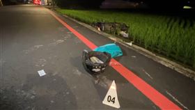 台中,大里,機車事故,車禍,雙載。（圖／翻攝畫面）