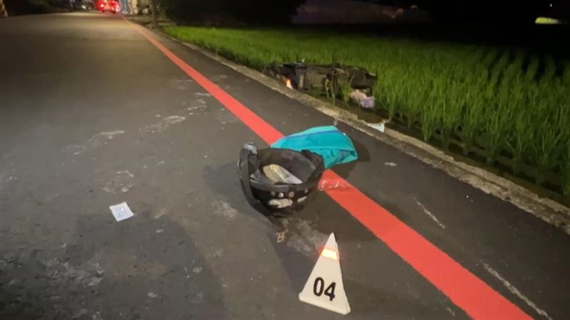 台中大里發生2機車對撞事故。（圖／翻攝畫面）